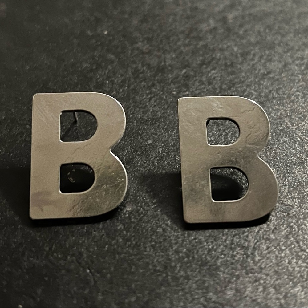 Fashion Designer”B” 925 Earrings - Picture 6 of 6